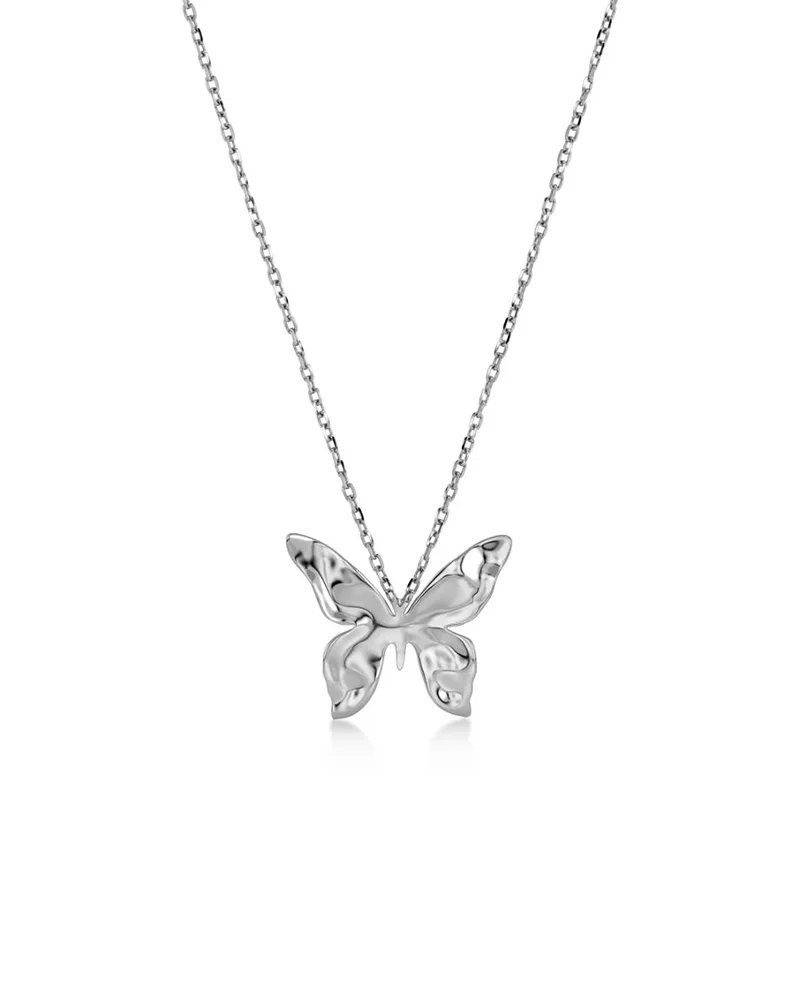 Edblad Butterfly Necklace S Steel med fjärilsdesign