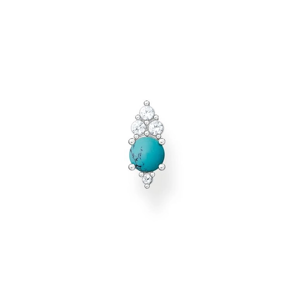 Einzel Ohrstecker Türkiser Stein Klein von Thomas Sabo, Schneller Versand - Nordicspectra.de