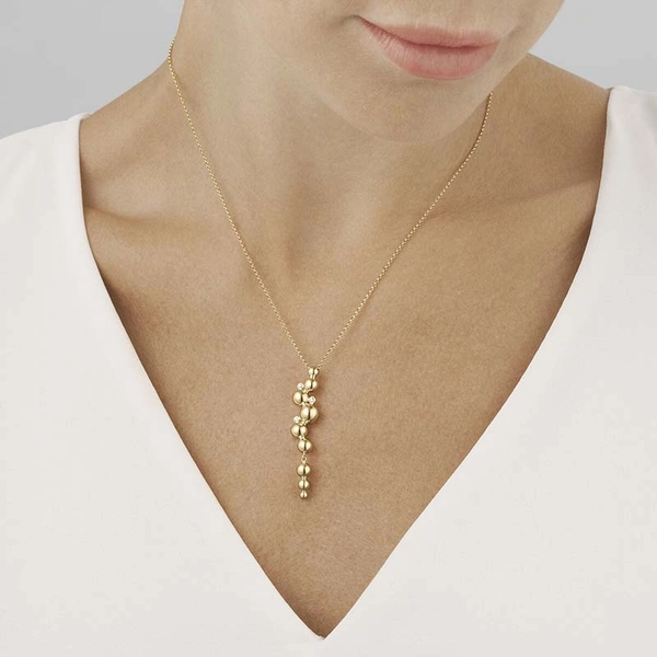 Moonlight Grapes Halskette Mit Anhänger Gold Mit Diamant 0.05 ct von Georg Jensen, Schneller Versand - Nordicspectra.de