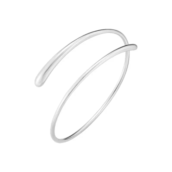 Mercy Slim Twist Armreif aus Sterlingsilber mit skulpturalen