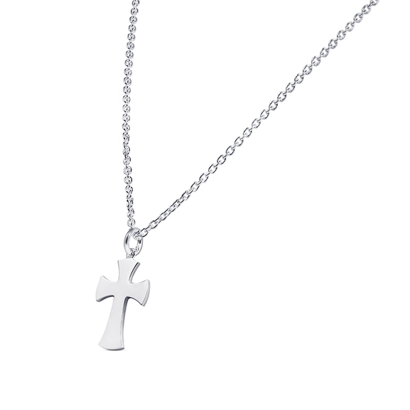 Cross Necklace White Gold von Nordic Spectra, Schneller Versand - Nordicspectra.de