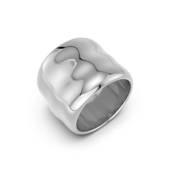 Flowy Ring Steel - Edblad - Snabba leveranser - Gratis paketinslagning