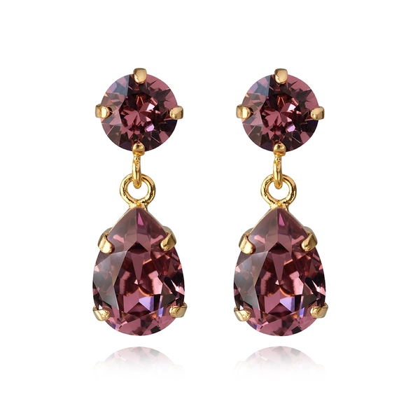 Mini Drop Earrings Gold Iris - Caroline Svedbom - Nopea toimitus ja lahjapakkaus - Nordic Spectra