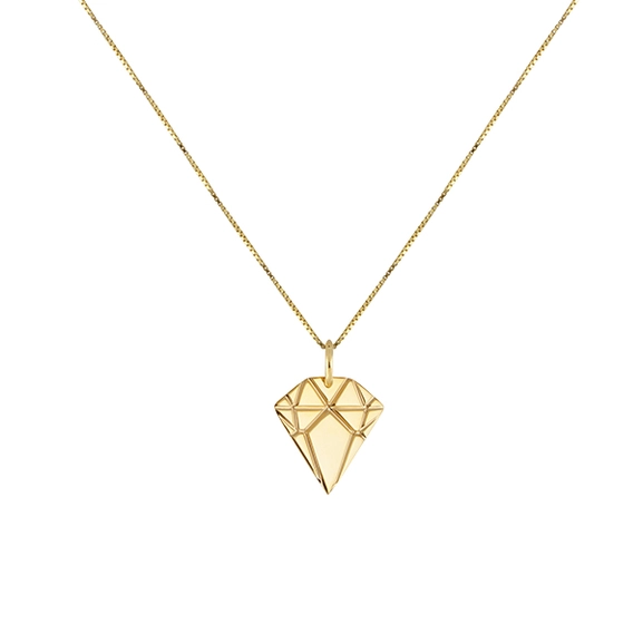 Diamond Necklace Golden  - Emma Israelsson - Snabb frakt & paketinslagning - Nordicspectra.se
