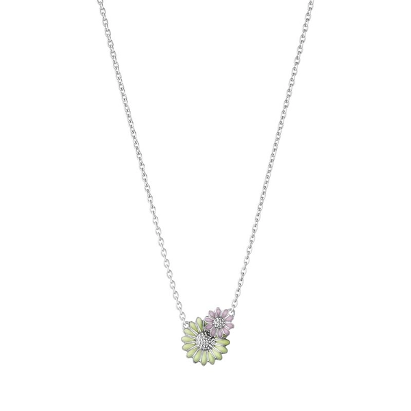 Daisy x Stine Goya Pastell Grönt & Rosa Halsband - Georg Jensen örhängen - Snabb frakt & paketinslagning - Nordicspectra.se