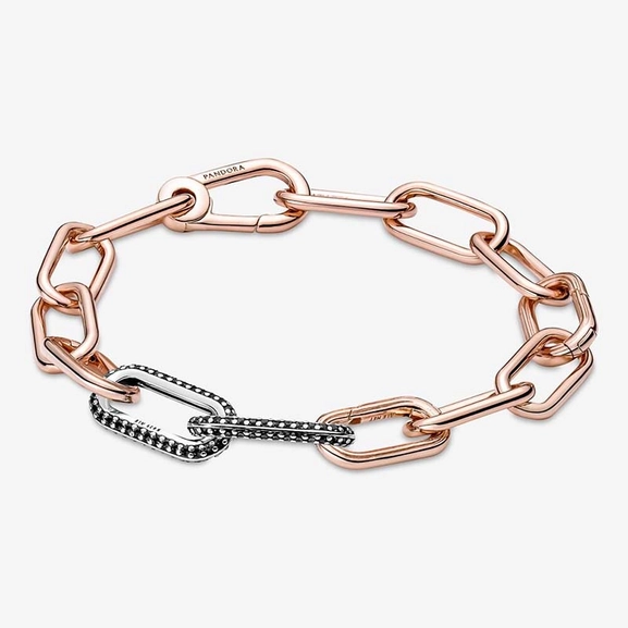 PANDORA ME Styling Pavé Double Link Svart - PANDORA - Snabb frakt & paketinslagning - Nordicspectra.se