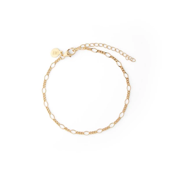 Figaro Bracelet Gold -CU Jewellery - Snabb frakt & paketinslagning - Nordicspectra.se