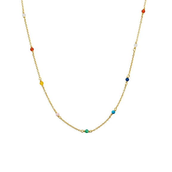 Santa Monica Necklace Gold - Syster P - Snabb leverans & Gratis paketinslagning - Nordic Spectra