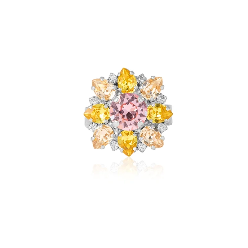 Caroline Svedbom - Mirala Ring Rhodium Lumiere Combo