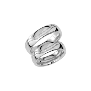 SR1007-6 White Gold - Wedding & engagement rings - Schalins - Scandinavian design - Nordic Spectra