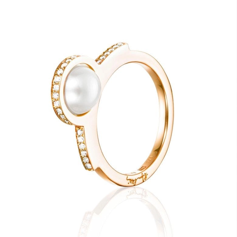 Efva Attling - Day Pearl & Stars Ring Gold