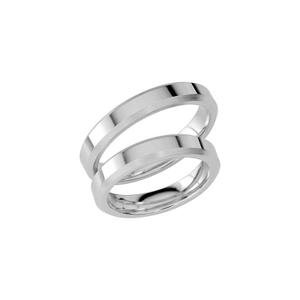SR1054-4 White Gold - Wedding & engagement rings - Schalins - Scandinavian design - Nordic Spectra