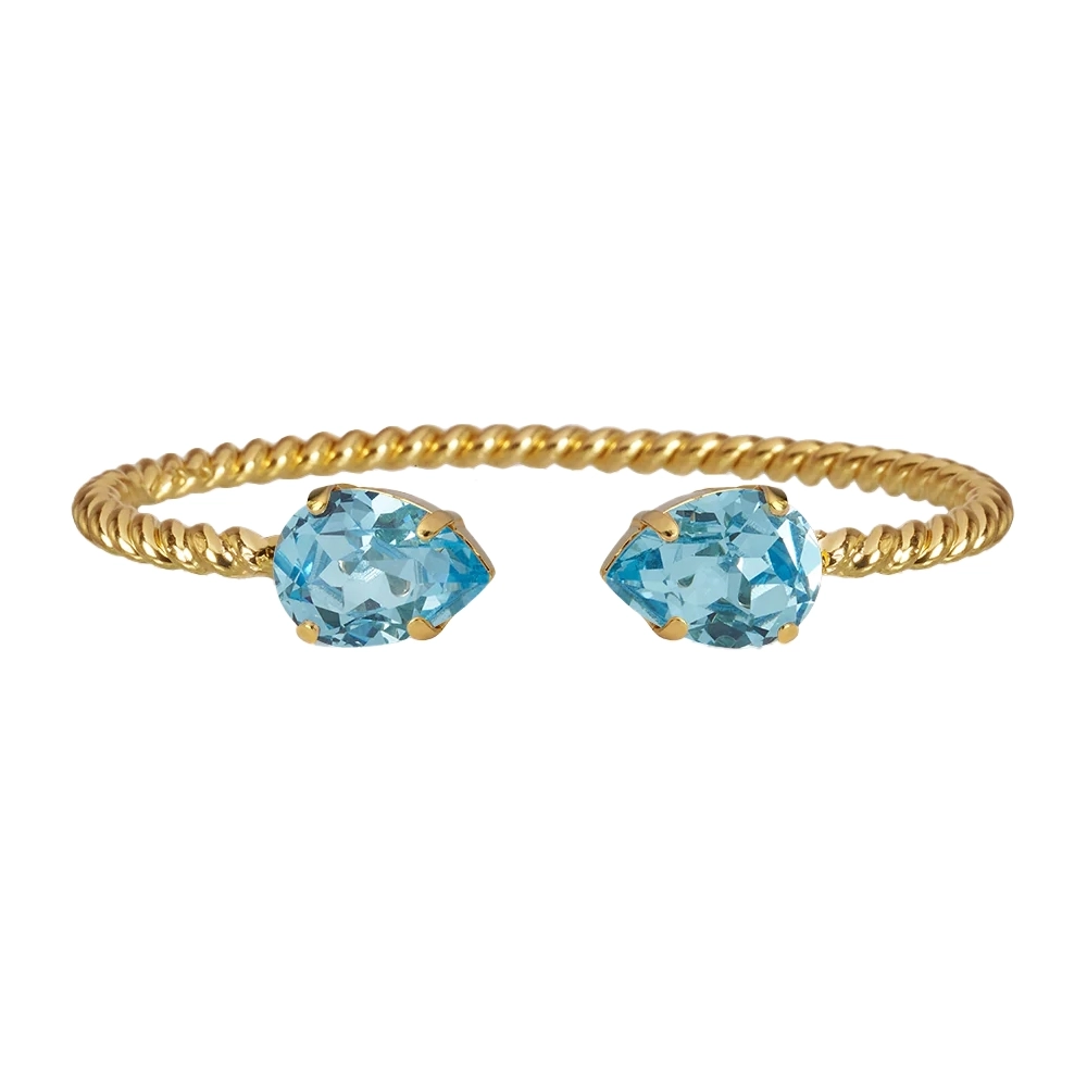 Caroline Svedbom - Mini Drop Bracelet Gold Aquamarine