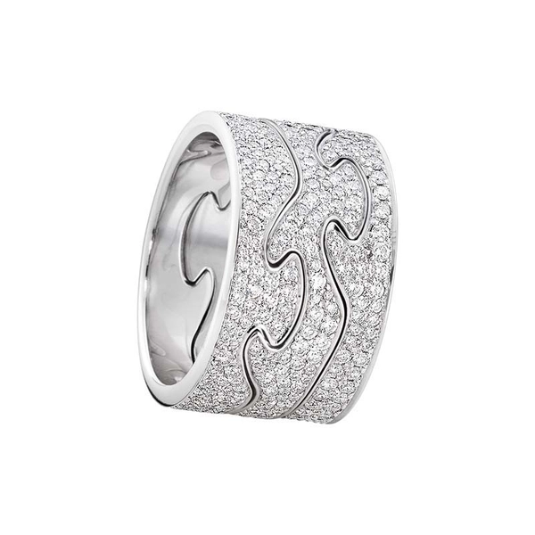 Fusion 3-delad Ring VG/Pavé - Georg Jensen ringar - Snabb frakt & paketinslagning - Nordicspectra.se