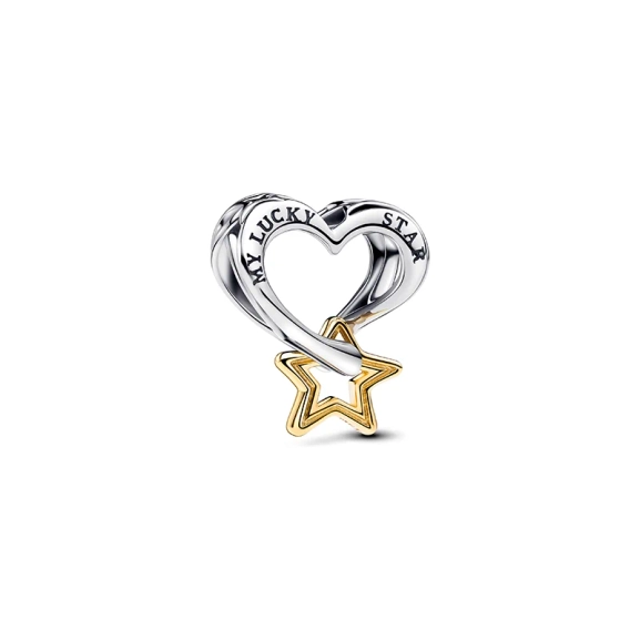 Lucky Star & Herz Charm - PANDORA - Nordic Spectra