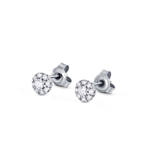 Ella Carmosé Earrings White Gold 0,30 ct Diamonds von Nordic Spectra, Schneller Versand - Nordicspectra.de