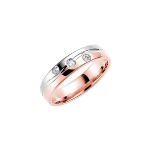 289-59.3 Rose Gold/White Gold - Wedding & engagement rings - Schalins - Scandinavian design - Nordic Spectra