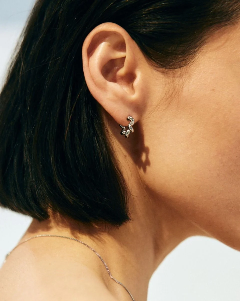 polerade spiralformade hoops i rostfritt stål från Edblad