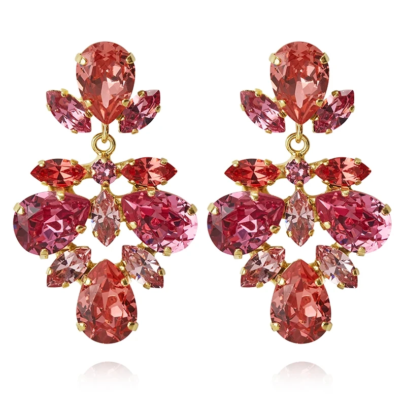 Caroline Svedbom - Selene Earrings Gold Sunset Combo