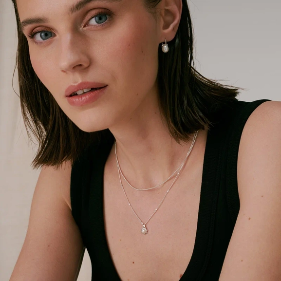 Sheer Doria Necklace Silver