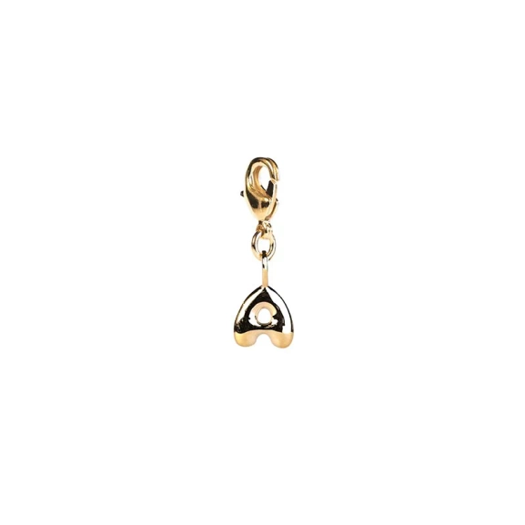 Bubble Letter Charm Gold i 18K guldförgylld mässing