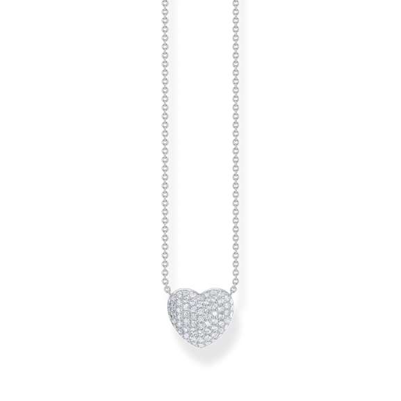 Halsband med Pavéhjärta - Thomas Sabo - Snabb leverans & paketinslagning - Nordic Spectra