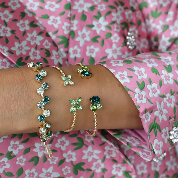 Fiona Bracelet Gold Green Combo - Maria Black - Snabb frakt & paketinslagning - Nordic Spectra