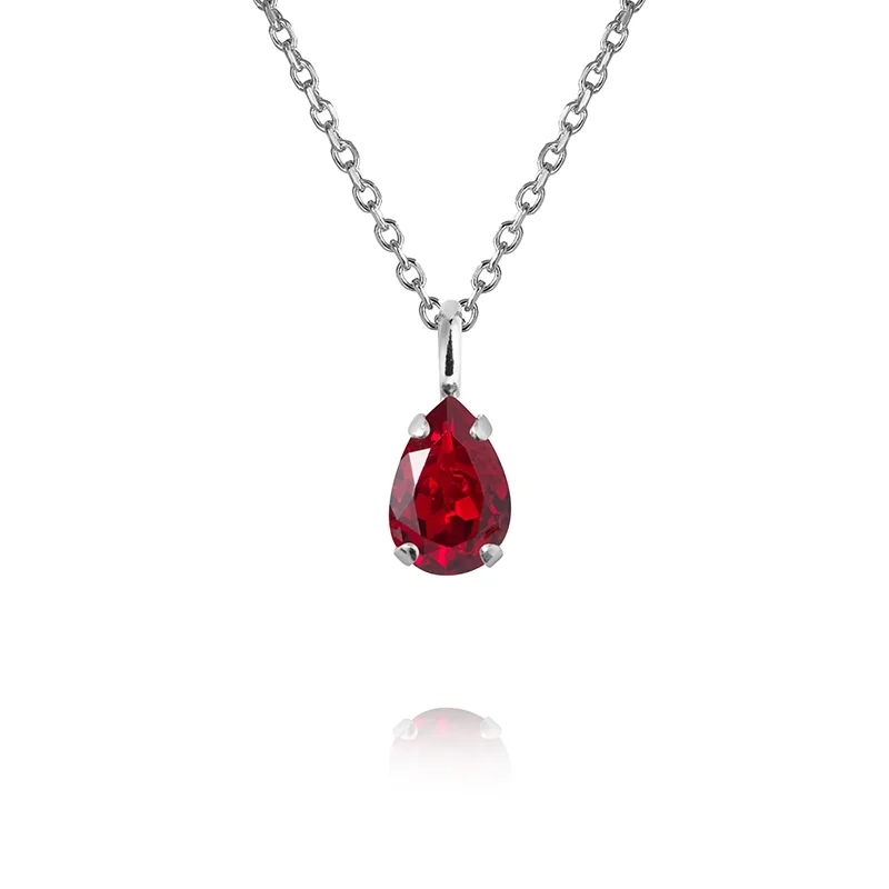 Caroline Svedbom - Childhood Birthstone Necklace Rhodium July