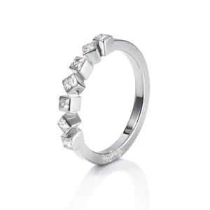 Love Dice & Stars Ring White Gold - Efva Attling - Vigsel- & Förlovningsringar - Nordic Spectra