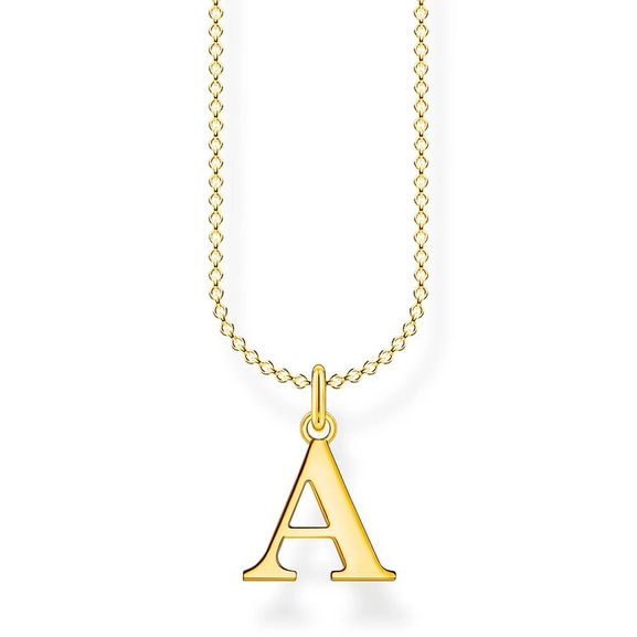 Kette Buchstabe Gold - A von Thomas Sabo, Schneller Versand - Nordicspectra.de