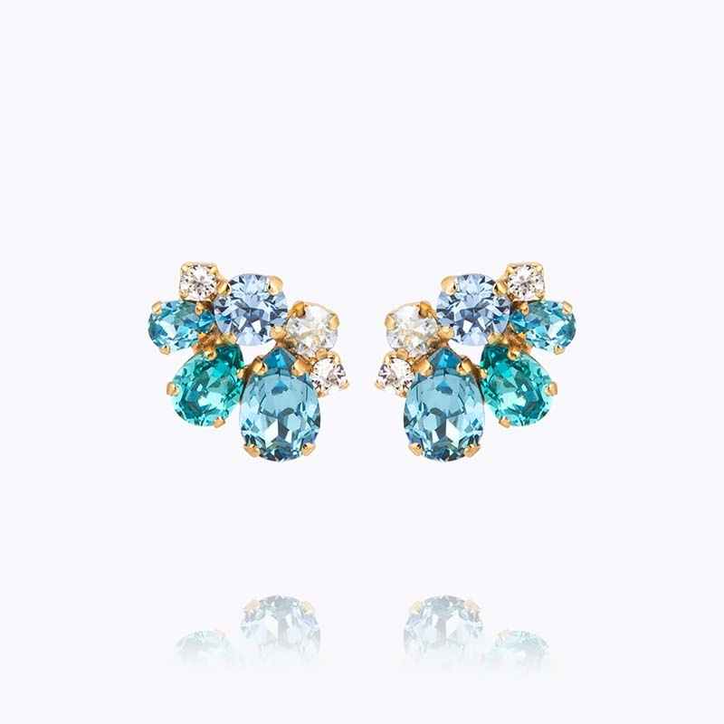 Caroline Svedbom - Katie Earrings Gold Sea Breeze Combo