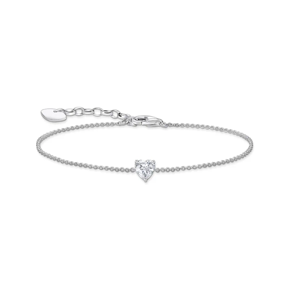Armband mit weißem Zirkonia-Herz Silber - Thomas Sabo - Nordic Spectra