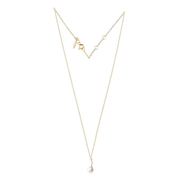 Le Pearl Single Necklace Gold - Drakenberg Sjölin Halsband - Snabb frakt & paketinslagning - Nordicspectra.se