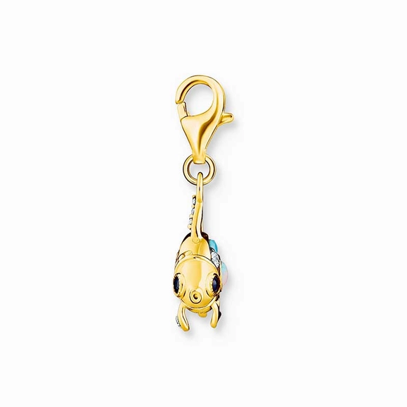 Charm-Anhänger bunter Fisch vergoldet von Thomas Sabo, Schneller Versand - Nordicspectra.de