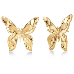 Örhängen i 14K guldpläterat stål med fjärilsdesign från Edblads Butterfly-kollektion