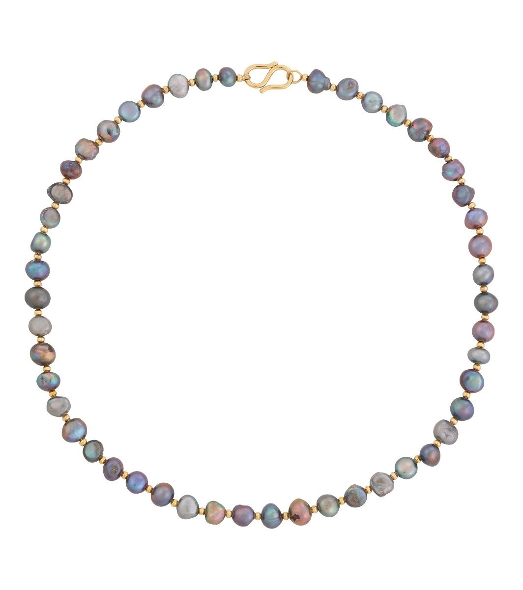 Edblad - Iris Pearl Necklace Teal Gold