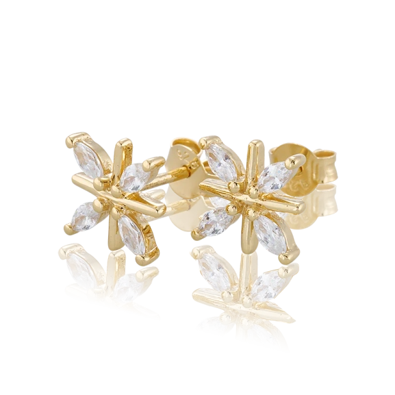 Snowflake Örhängen Guld - Carolina Gynning - Moderna smycken med en betydelse - Nordic Spectra