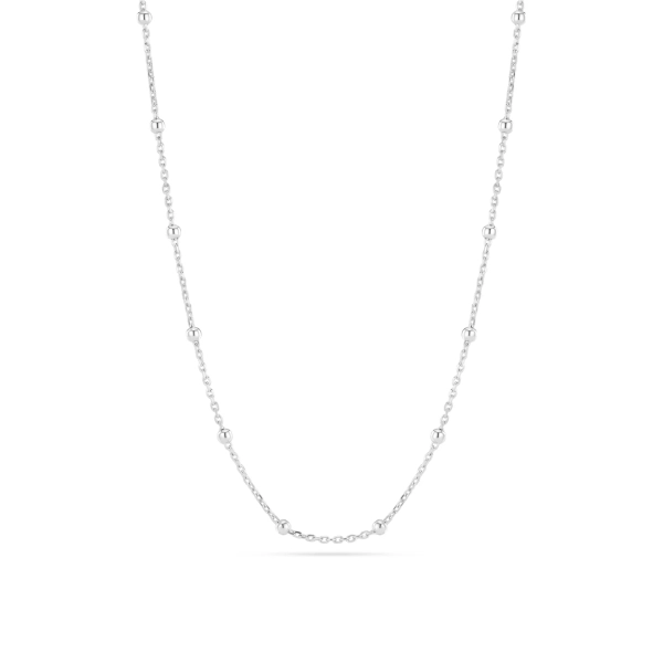 Sfere Chain halsband i silver med tunn kedja och små kulor