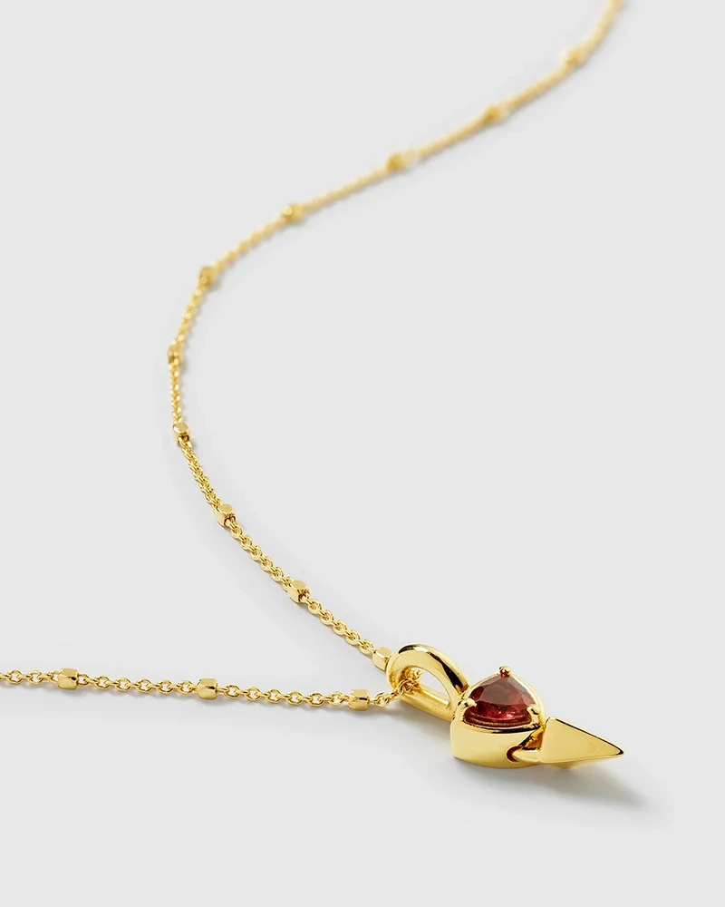 Mrs H Spike Necklace Gold