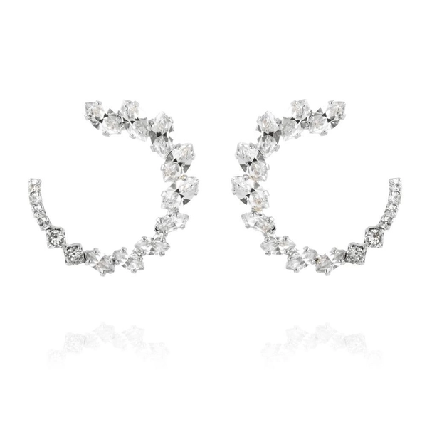 Angie Earrings Rhodium Crystal - Caroline Svedbom - Snabb frakt & paketinslagning - Nordicspectra.se