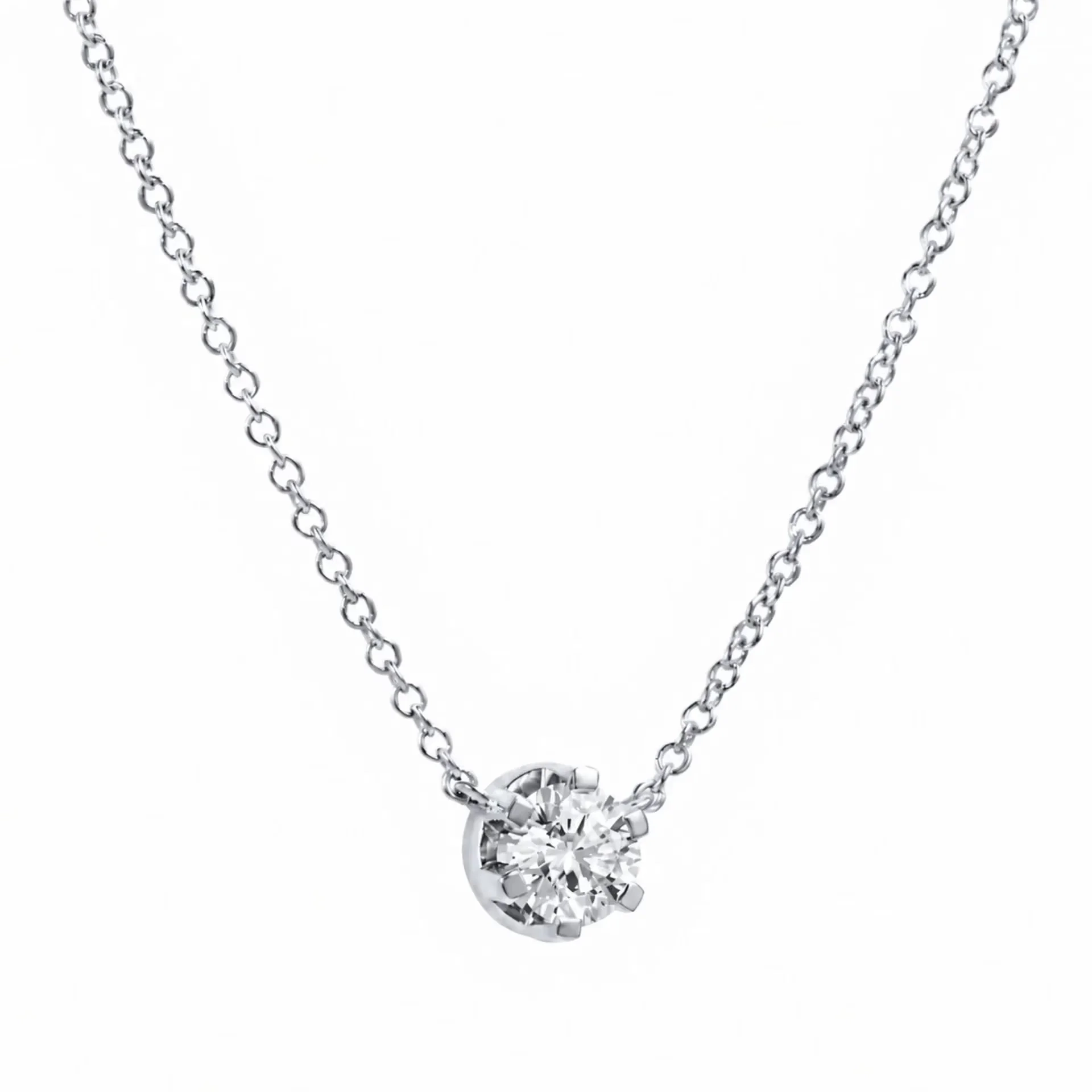 Efva Attling - Crown & Stars Necklace 1.0ct White Gold