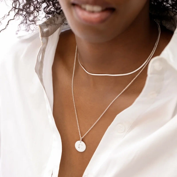 Herringbone Necklace Silver - Syster P - Snabb leverans & Gratis paketinslagning - Nordic Spectra