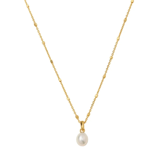Treasure Single Pearl Necklace Gold - Syster P - Snabb leverans & Gratis paketinslagning - Nordic Spectra