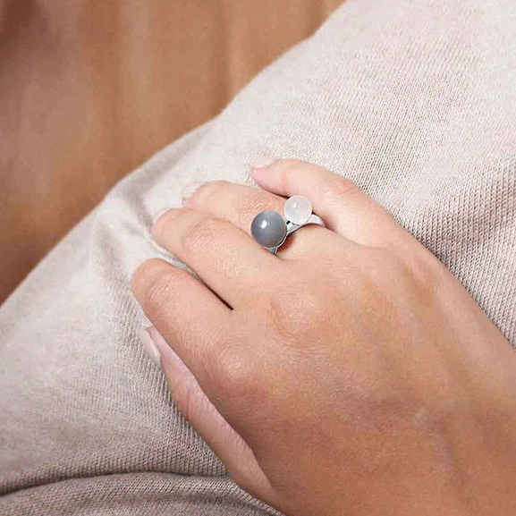 Moon Ring - Drakenberg Sjölin Ringar - Snabb frakt & paketinslagning - Nordicspectra.se