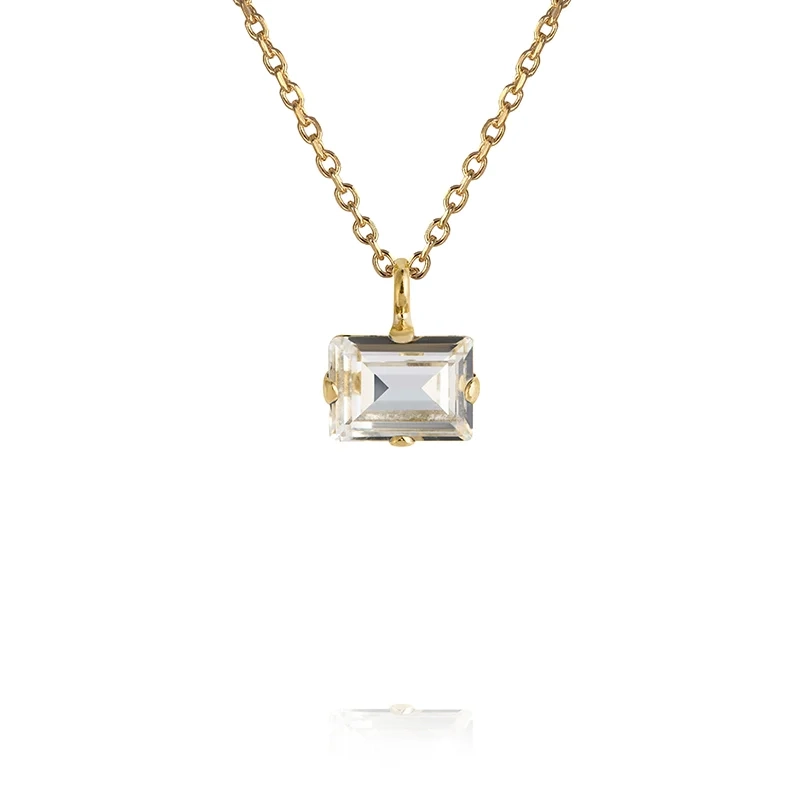 Caroline Svedbom - Diora Stud Necklace Gold Crystal