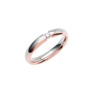 SR4012 Rose Gold/White Gold - Wedding & engagement rings - Schalins - Scandinavian design - Nordic Spectra