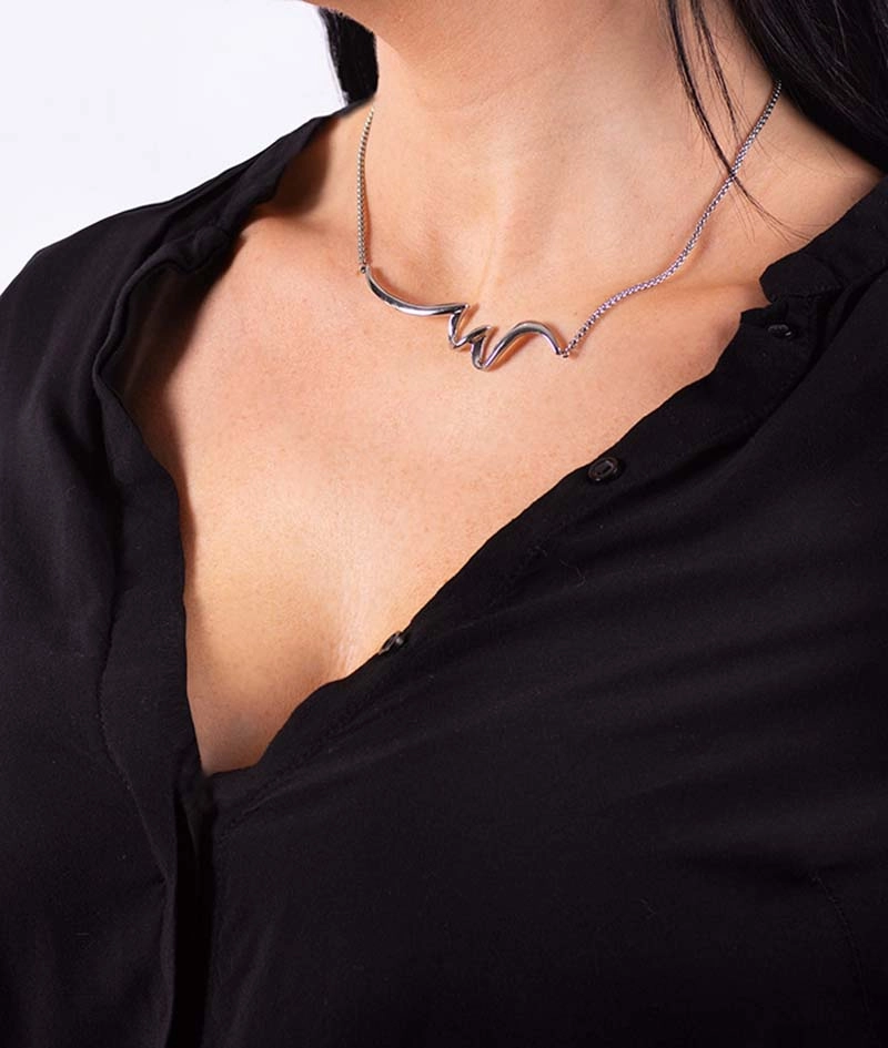 CORNELIA Kort Halsband Stål - Astrid & Agnes - Snabb frakt & paketinslagning - Nordicspectra.se