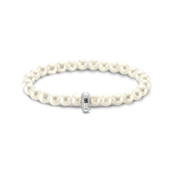 Charm Bracelet Pearls Silver - Thomas Sabo - Suuri valikoima & ilmainen lahjapaketointi - Nordicspectra.fi