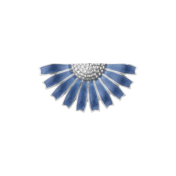 Daisy Blue Half Flower Brooch - Georg Jensen - Designschmuck mit schnellen und sicheren Lieferungen - Nordic Spectra