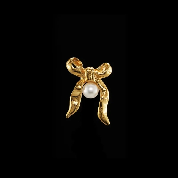 Bow Earring Gold - Maria Nilsdotter - 1-2 dagars leverans - Nordic Spectra